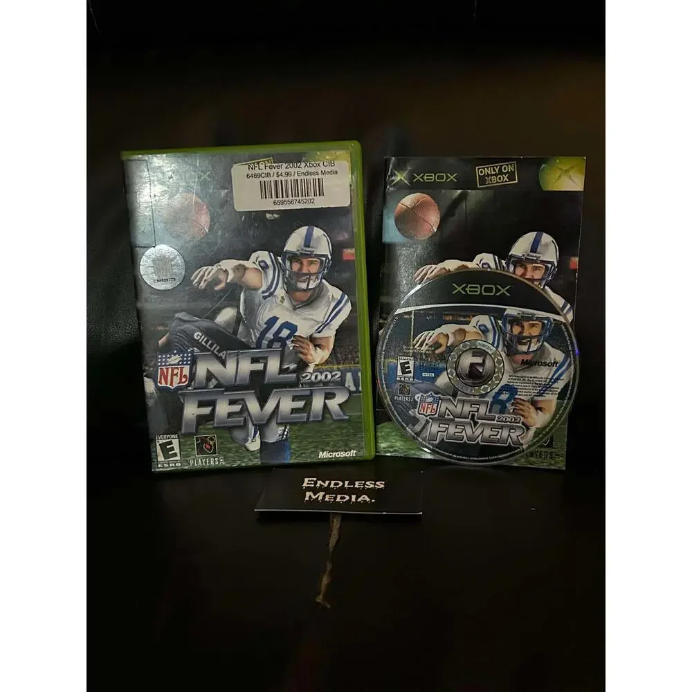 NFL Fever 2002 Microsoft Xbox CIB Video Game
